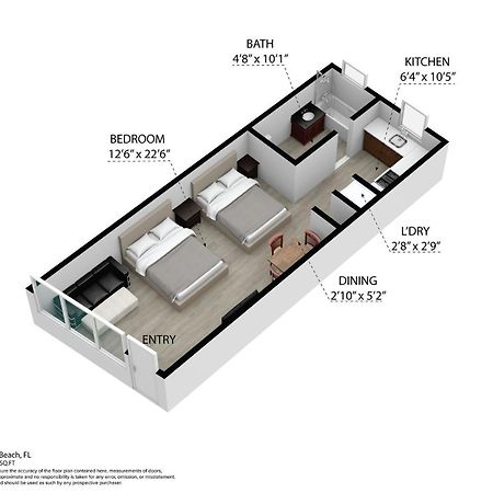 Deco Beachside Apt, W/2 Queen Beds, Washer/Dryer Майами-Бич Экстерьер фото